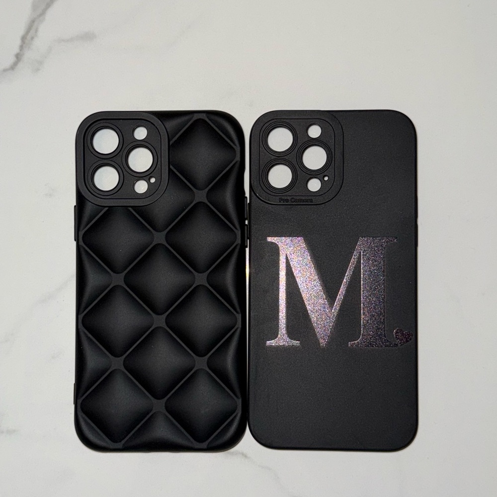 2 black iphone 13 pro max phone cases